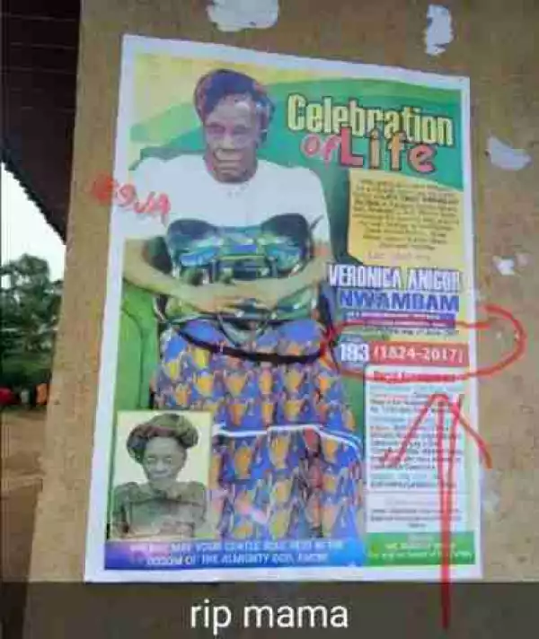 See The Obituary Of 193 Year Old Woman As Claimed By Family